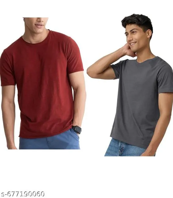 Multicolor_Premium_Lycra_T_Shirt_For_Men_Pack_Of_2