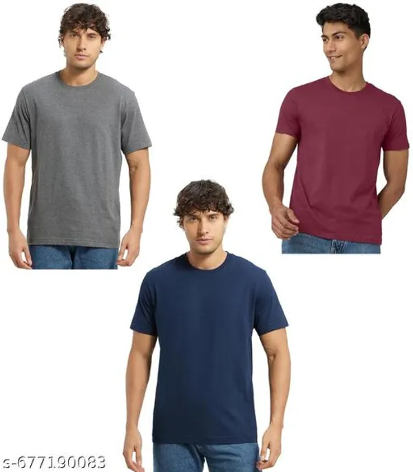 Multicolor_Premium_Lycra_T_Shirt_For_Men_Pack_Of_3