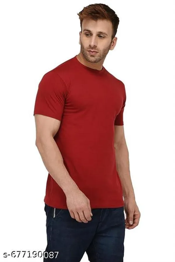 Red_Premium_Lycra_T_Shirt_For_Men