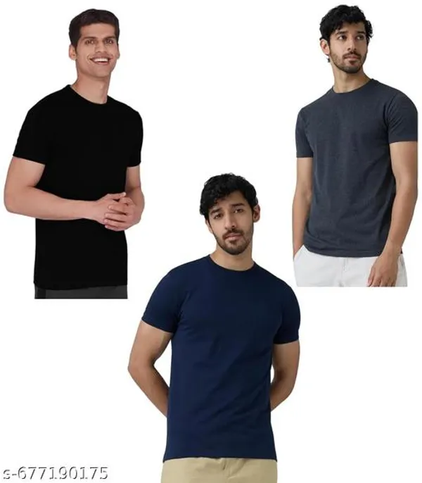 Multicolor_Premium_Lycra_T_Shirt_For_Men_Pack_Of_3