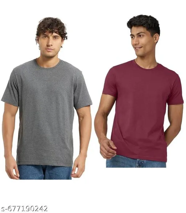 Multicolor_Premium_Lycra_T_Shirt_For_Men_Pack_Of_2