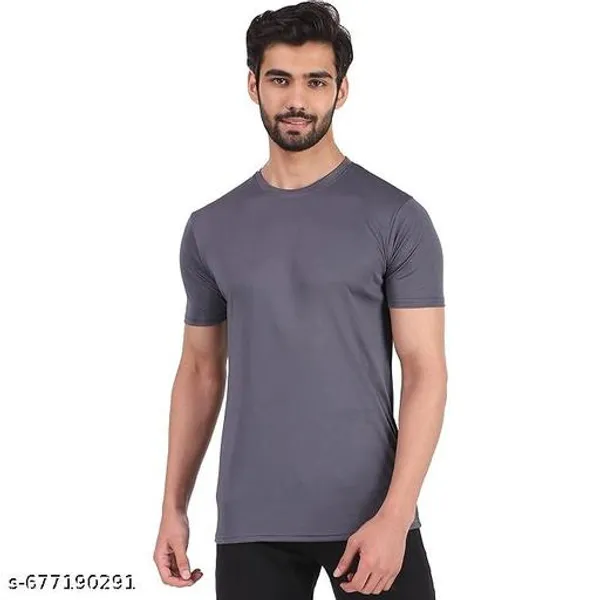 Grey_Premium_Lycra_T_Shirt_For_Men