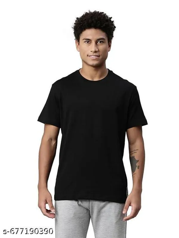 Black_Premium_Lycra_T_Shirt_For_Men