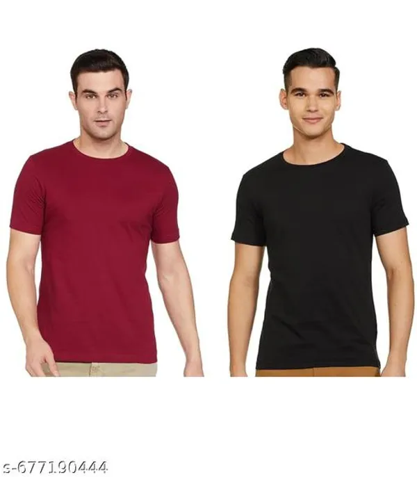 Multicolor_Premium_Lycra_T_Shirt_For_Men_Pack_Of_2