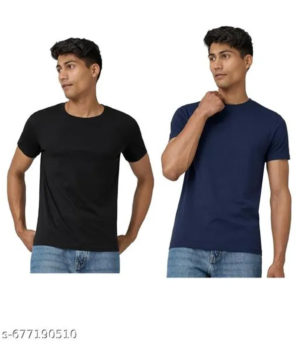 Multicolor_Premium_Lycra_T_Shirt_For_Men_Pack_Of_2
