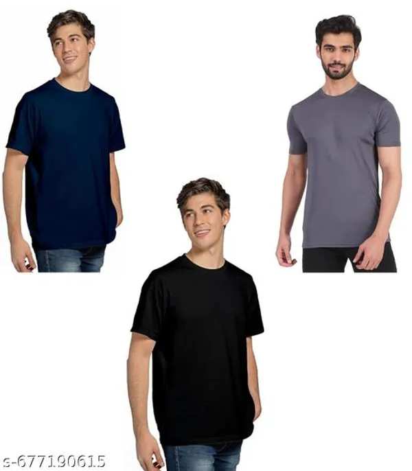 Multicolor_Premium_Lycra_T_Shirt_For_Men_Pack_Of_3