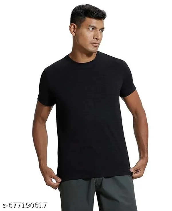 Black_Premium_Lycra_T_Shirt_For_Men