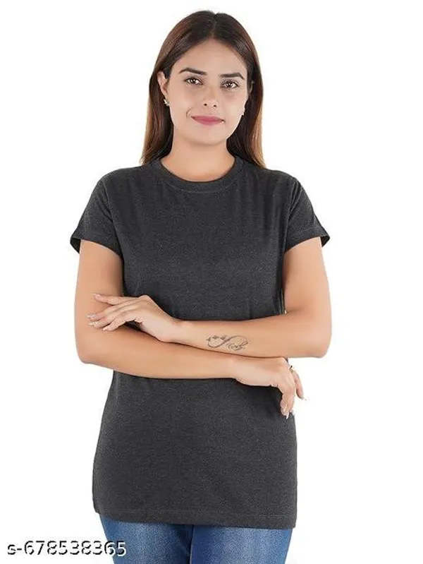Black_Premium_Polyester_T_Shirt_For_Women