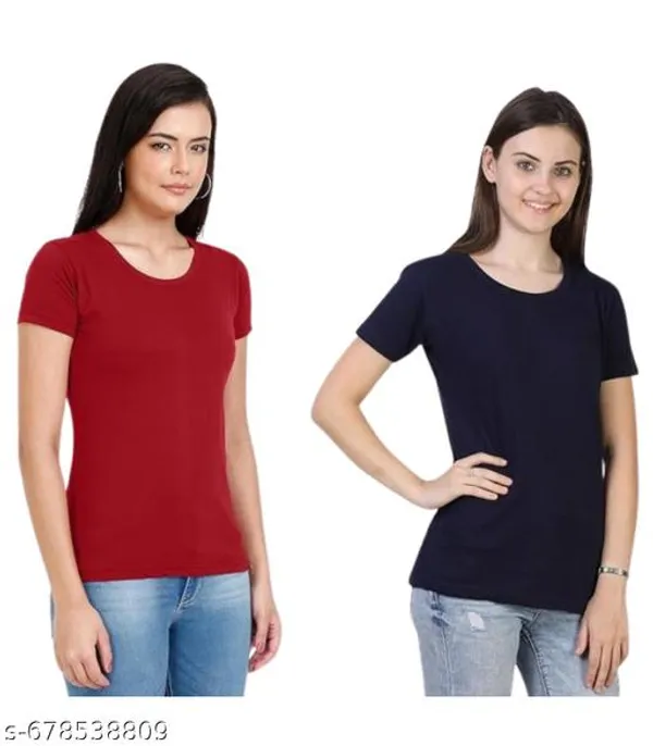 Multicolor_Premium_Polyester_T_Shirt_For_Women