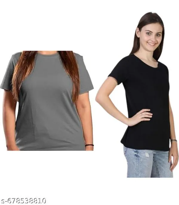 Multicolor_Premium_Polyester_T_Shirt_For_Women_Pack_Of_2