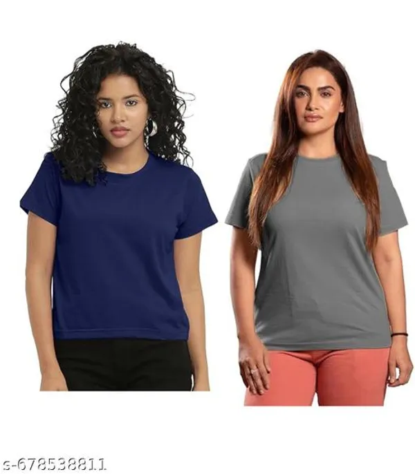 Multicolor_Premium_Polyester_T_Shirt_For_Women_Pack_Of_2
