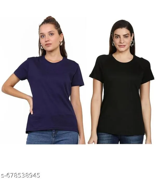 Multicolor_Premium_Polyester_T_Shirt_For_Women_Pack_Of_2