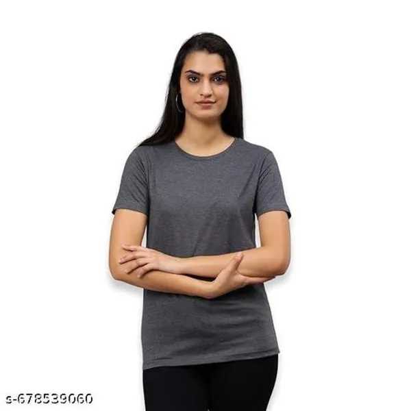 Black_Premium_Polyester_T_Shirt_For_Women