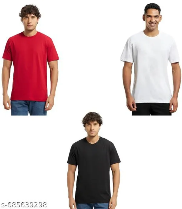 Multicolor_Premium_Lycra_T_Shirt_For_Men_Pack_Of_3