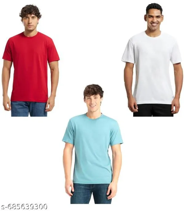 Multicolor_Premium_Lycra_T_Shirt_For_Men_Pack_Of_3