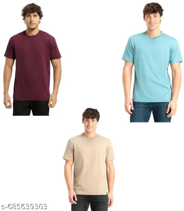 Multicolor_Premium_Lycra_T_Shirt_For_Men_Pack_Of_3