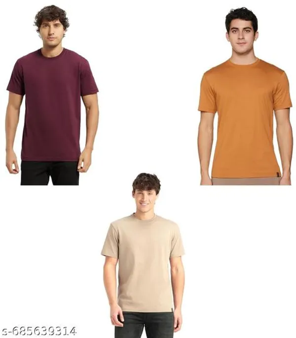 Multicolor_Premium_Lycra_T_Shirt_For_Men_Pack_Of_3