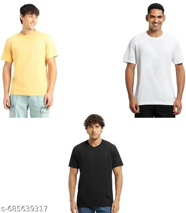 Multicolor_Premium_Lycra_T_Shirt_For_Men_Pack_Of_3