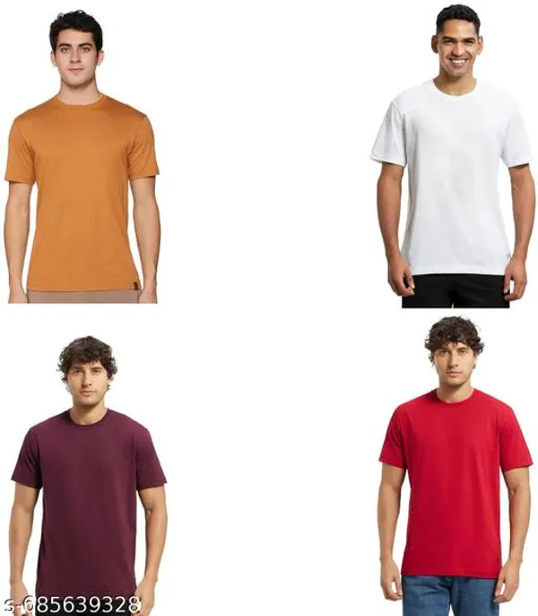 Multicolor_Premium_Lycra_T_Shirt_For_Men_Pack_Of_4