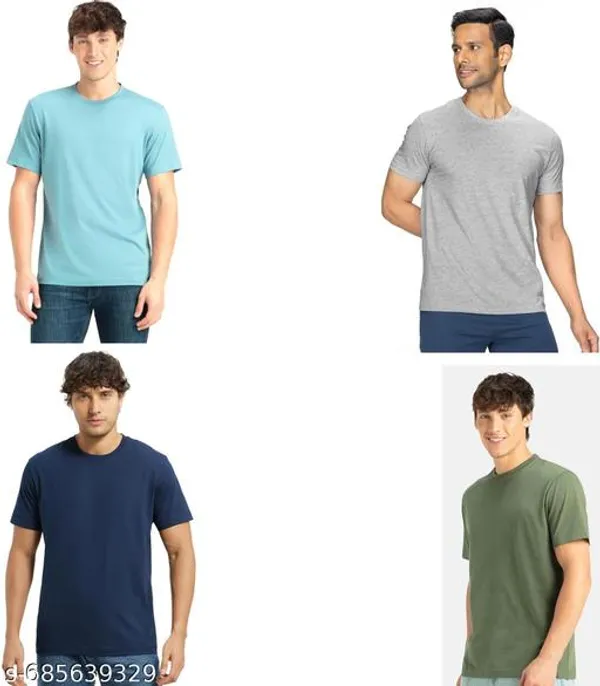 Multicolor_Premium_Lycra_T_Shirt_For_Men_Pack_Of_4