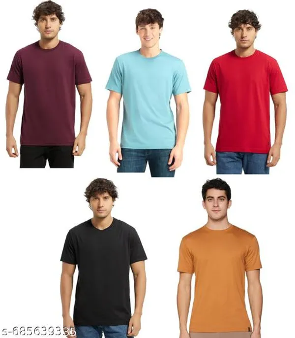 Multicolor_Premium_Lycra_T_Shirt_For_Men