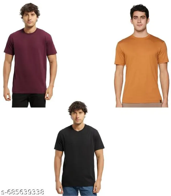 Multicolor_Premium_Lycra_T_Shirt_For_Men_Pack_Of_3