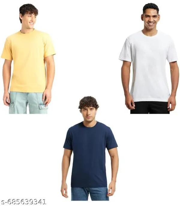 Multicolor_Premium_Lycra_T_Shirt_For_Men_Pack_Of_3