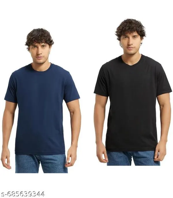 Multicolor_Premium_Lycra_T_Shirt_For_Men_Pack_Of_2