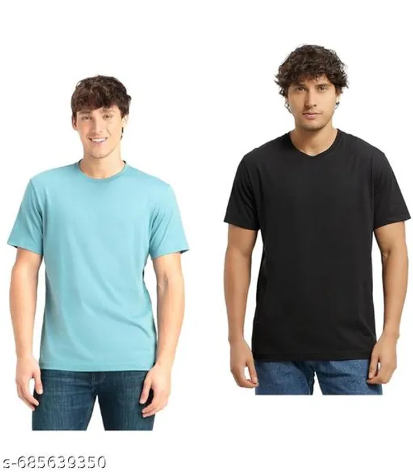 Multicolor_Premium_Lycra_T_Shirt_For_Men_Pack_Of_2