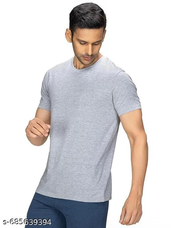 Grey_Premium_Lycra_T_Shirt_For_Men