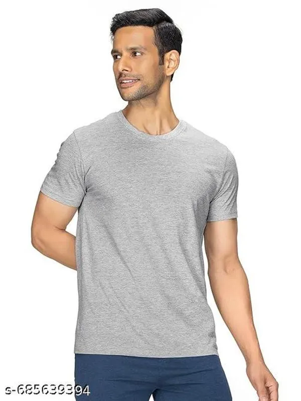Grey_Premium_Lycra_T_Shirt_For_Men