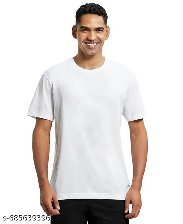 White_Premium_Lycra_T_Shirt_For_Men