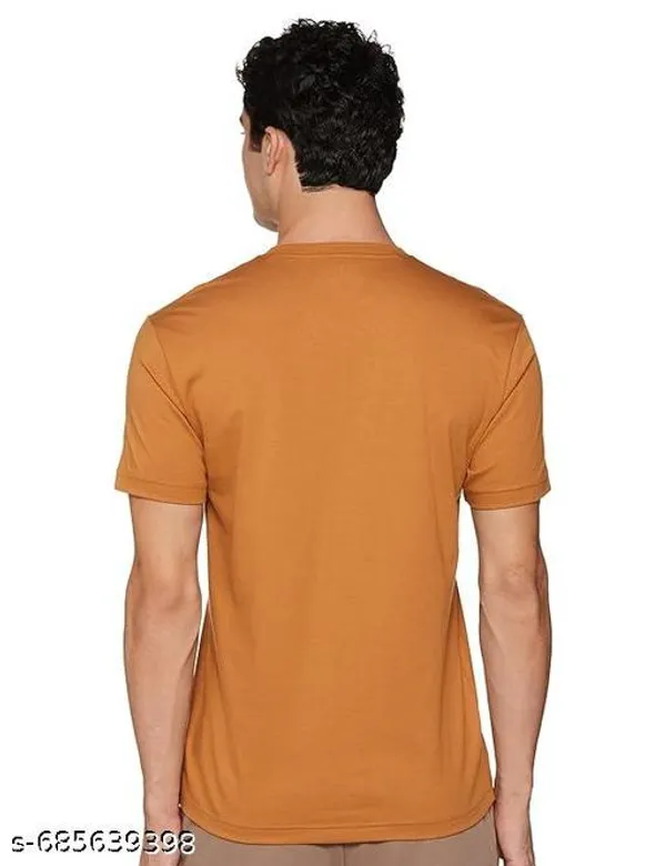 Yellow_Premium_Lycra_T_Shirt_For_Men