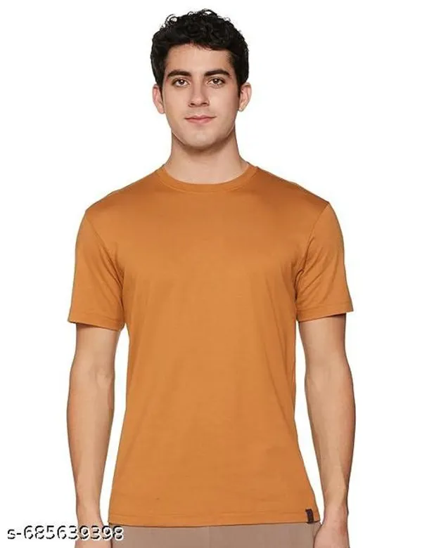 Yellow_Premium_Lycra_T_Shirt_For_Men