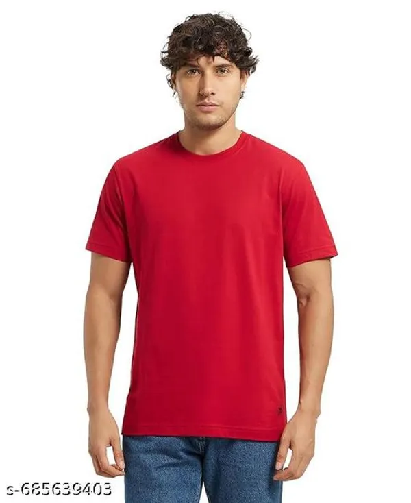 Red_Premium_Lycra_T_Shirt_For_Men