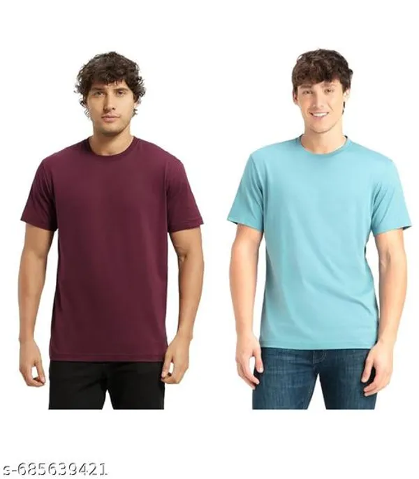 Multicolor_Premium_Lycra_T_Shirt_For_Men_Pack_Of_2