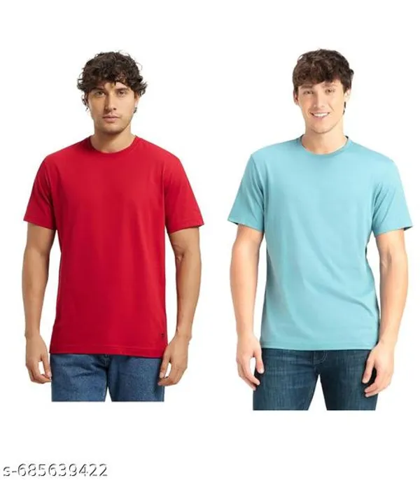 Multicolor_Premium_Lycra_T_Shirt_For_Men_Pack_Of_2