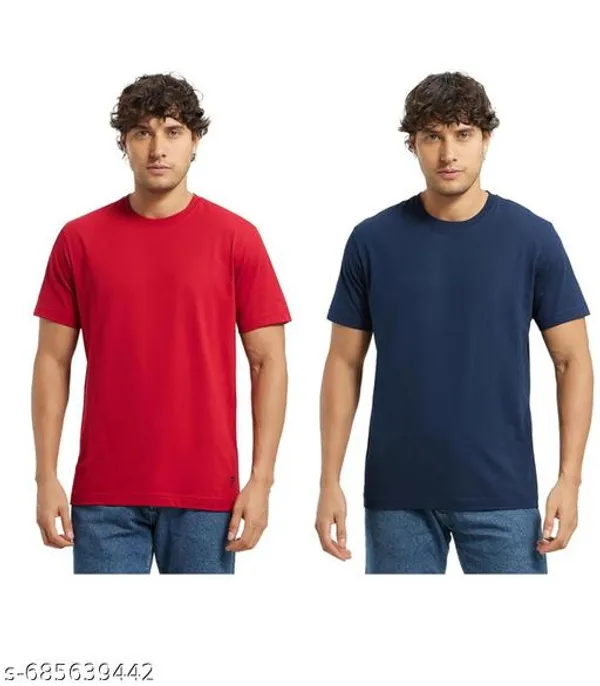 Multicolor_Premium_Lycra_T_Shirt_For_Men_Pack_Of_2