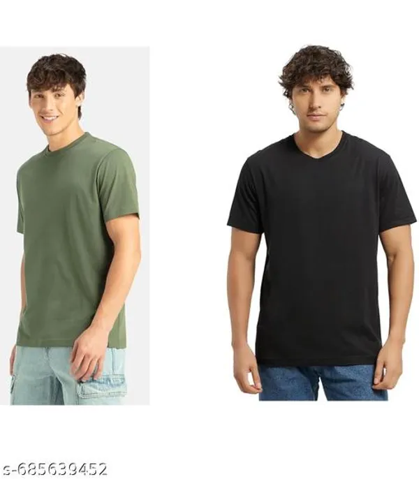 Multicolor_Premium_Lycra_T_Shirt_For_Men_Pack_Of_2