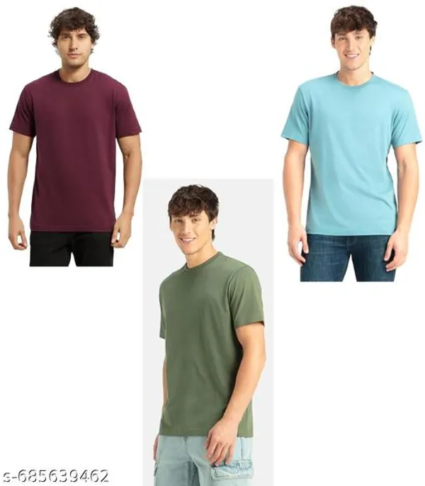 Multicolor_Premium_Lycra_T_Shirt_For_Men_Pack_Of_3