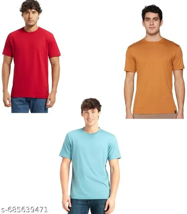 Multicolor_Premium_Lycra_T_Shirt_For_Men_Pack_Of_3