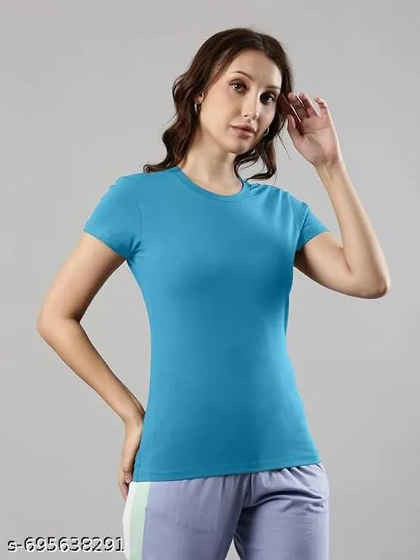 Multicolor_Premium_Polyester_T_Shirt_For_Women_Pack_Of_3