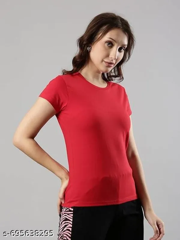 Multicolor_Premium_Polyester_T_Shirt_For_Women_Pack_Of_3