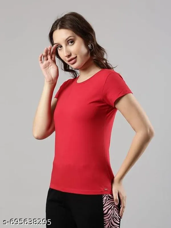 Multicolor_Premium_Polyester_T_Shirt_For_Women_Pack_Of_3