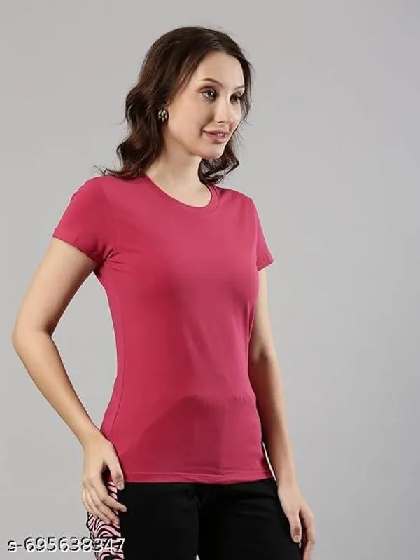 Multicolor_Premium_Polyester_T_Shirt_For_Women_Pack_Of_3