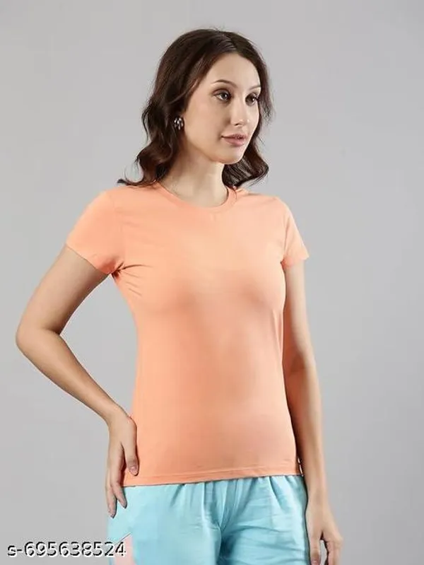 Multicolor_Premium_Polyester_T_Shirt_For_Women_Pack_Of_3