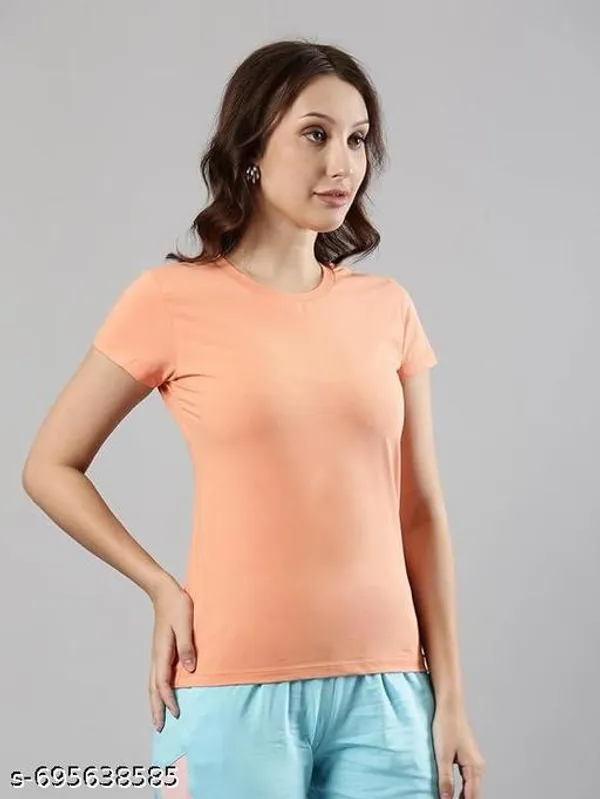 Multicolor_Premium_Polyester_T_Shirt_For_Women_Pack_Of_4