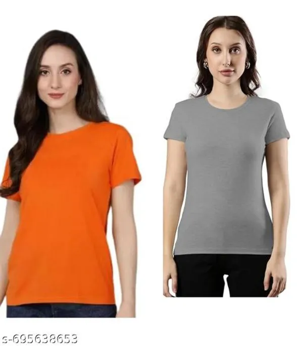 Multicolor_Premium_Polyester_T_Shirt_For_Women_Pack_Of_2