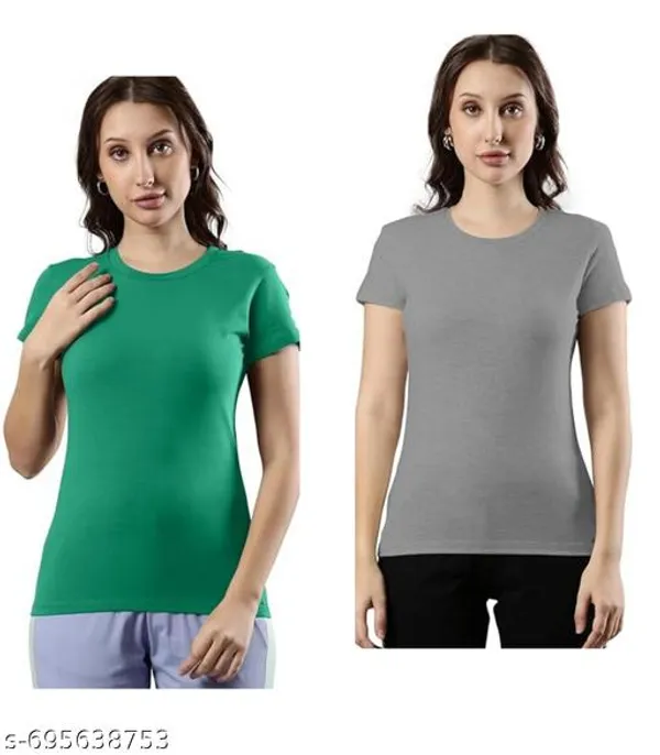 Multicolor_Premium_Polyester_T_Shirt_For_Women_Pack_Of_2