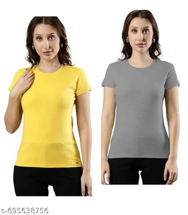 Multicolor_Premium_Polyester_T_Shirt_For_Women_Pack_Of_2